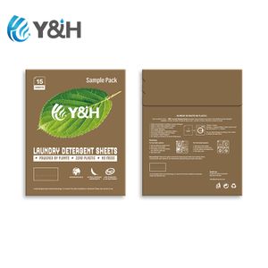OEM/ODM Private Label Eco Friendly Natural Detergent Sheet Biodegradable Washer Soap Strips Laundry Detergent Sheets