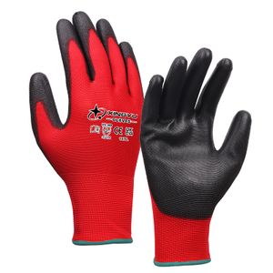 XINGYU Safety Gloves CE EN388 PU Coated Garden PU Top Fit Gloves Cuff PU Coated Safety Work Gloves