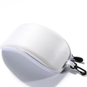 Glasses Case For Outdoor Sport PU Lightweight White / Black Winter Sports Accessories For Ski Motorcycle Cycling Glasses