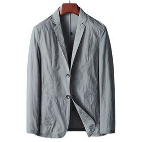 Men's double breasted design suit Spring/ Autumn Thin High Quality Suit Coat Business casual windproof suit jacket