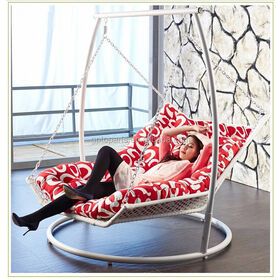 2015 NEW Product !!Romantic 150cm garden swing bed for double Seats Patio swing bed