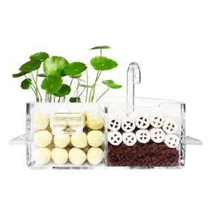 Home Aquarium Fishes Bowl Desktop Landscape Fish Tank Set With Water Pump And Water Filter