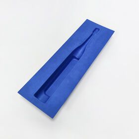 KBD Wet Press Custom Pulp Molded Biodegradable Handmade Eco-Friendly Packaging Toothbrush Tray (Color Customizable)