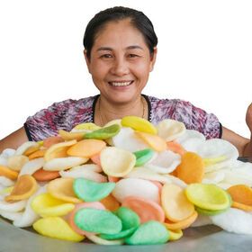 Prawn Crackers Shimp Multi-colored- Whatsap Seafood Snacks Dried Food Fried Snacks Meat, Poultry & Seafood 0084 989 322 607