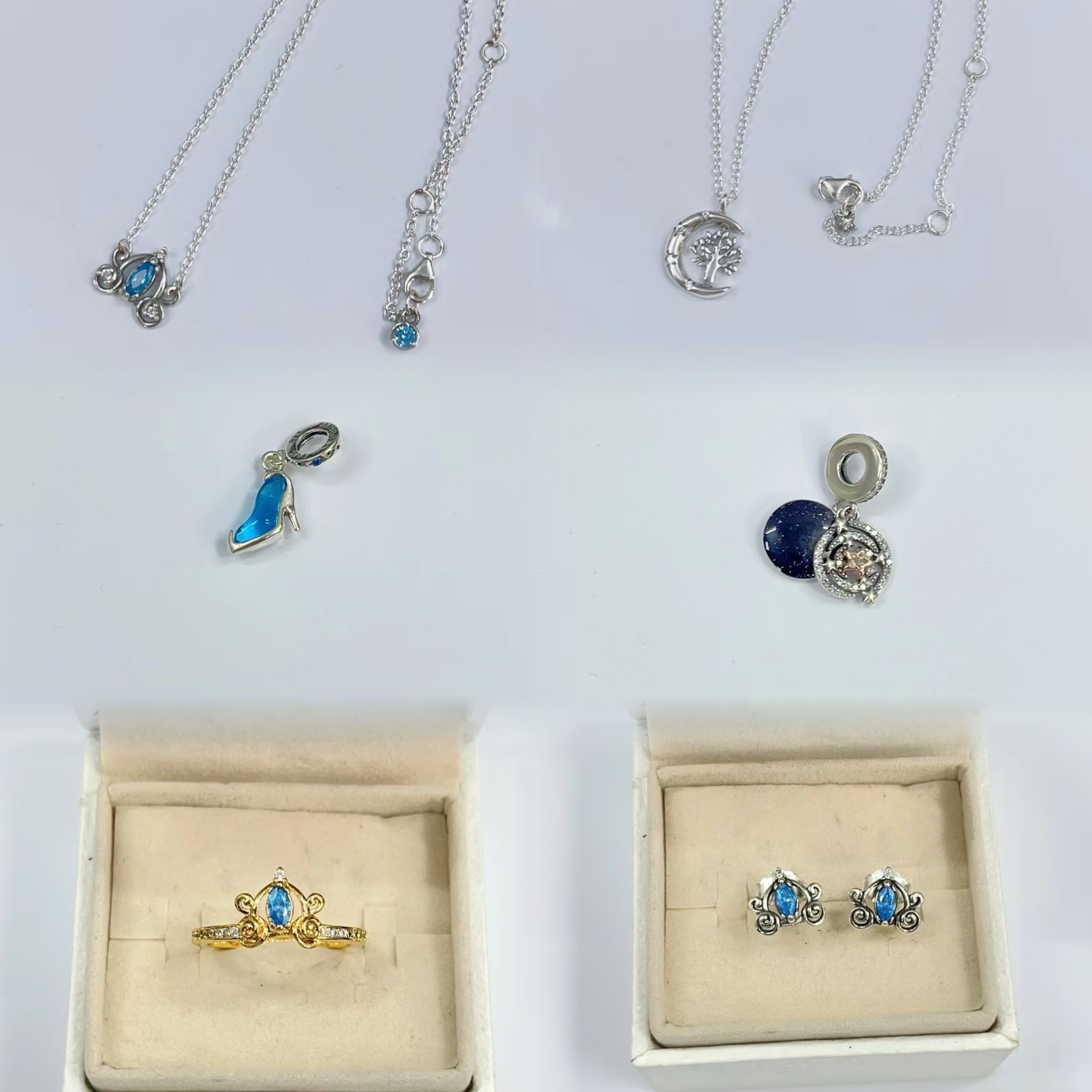 Dongguan Shuangke Home Accessories Co., Ltd. Wholesale Factory Sterling Silver Snake Bone Bracelet Dora DIY Crystal Slipper Pendant with Zircon for Gift