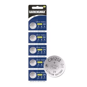 Gaonengmax OEM cr1212 piles CR 3v button cell battery pilas la pile CR1212 lithium primary batteries for electronic toys