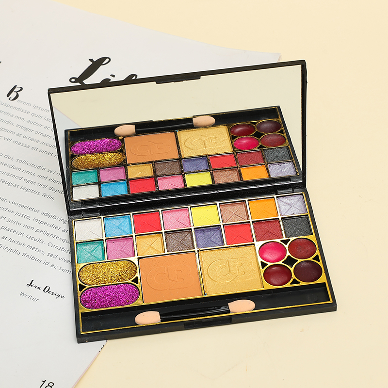 Yiwu Shuni Cosmetics Co., Ltd. Wholesale 24 color pearl light eye shadow set blush and powder repair makeup set eyeshadow palette