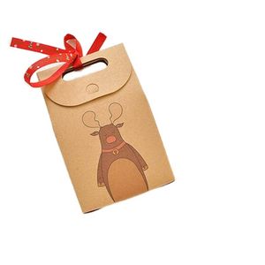 Christmas Wrapping Gift Kraft Storage Custom Brown Mail Mini With Logo Design Wholesale Paper Bag