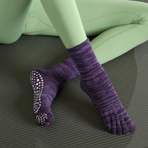 Professional non-slip toe socks/anti slip yoga socks/yoga pilates sock