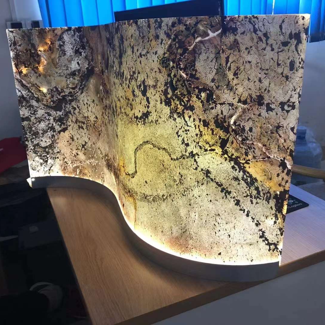 Xiamen Jingyu Stone Trading Co., Ltd. Custom Bendable Translucent Ultra Thin Slate for Pendant Lamps - Ultra-Thin Design