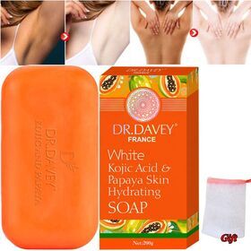 200g Kojic Acid & Papaya Handmade Soap Vegan Natural Skin Whitening Beauty Organic Lightening For Dark Skin Facial And Body Care