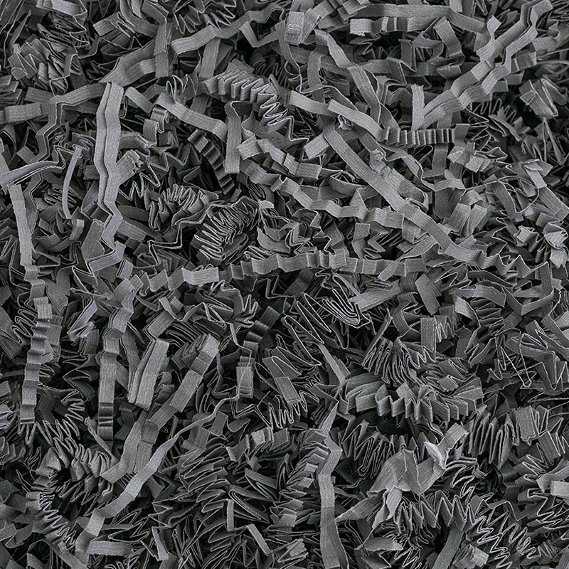 Eco-friendly Recycle Cutting Paper Black Brown Crinkle Tissue Packing raffia Shredded Paper Multicolor Paper Shred Filler