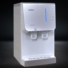 Office Hot and Cold Tabletop Water Dispenser, Dispensador de Agua, Home Water Purifier with pump, Silver White