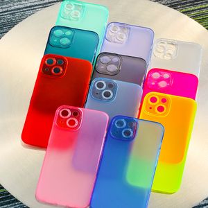 Wholesale Cell Phone Case For Iphone 11 12 13 14 Pro Max Xr Xs Max Colorful Luxury Clear Shockproof Soft Tpu Phone Case