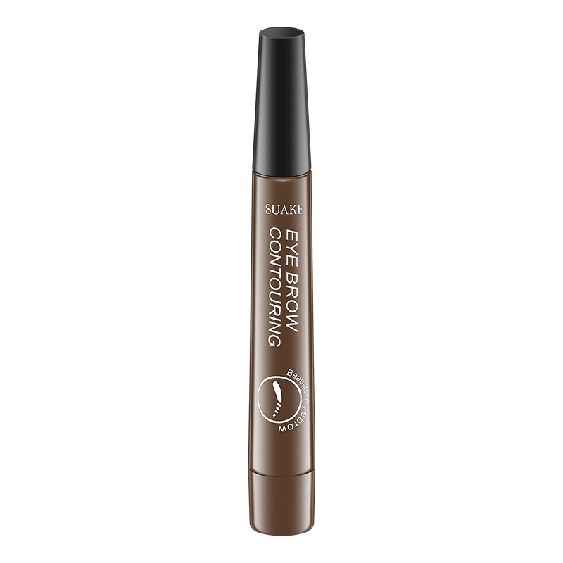Jiaozuo City Juxin Ding Trading Co., Ltd. Cross-border selling English version four head eyebrow pencil eyebrow pencil forked tip liquid eyebrow pencil