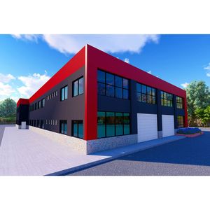 Prefab Residential Commercial Building Three Storey Office Buildings Steel Structure Prefabricated School Building