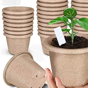 Disposable Biodegradable Paper Pulp Seeding pot Garden Plant paper Pots Environmental Seedling planter Flower Planting Cup
