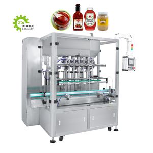 ZXSMART High-Efficiency Tomato Paste Chili Sauce Ketchup Automatic Bottled Ketchup Jam Filling Machine Line