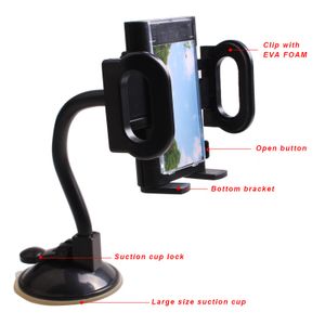 Shunwei retractable suction cup Car windshield mount Air vent mount universal cell phone Smart mobile phone holder