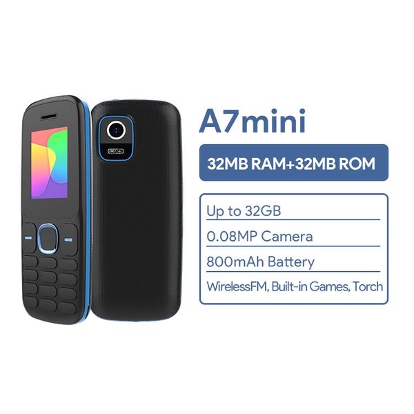 Unlocked Plastic Keypad 1.77 Inch Cell Phone 2G Cheap Small Size Keypad Mobile Phones With Loud speaker