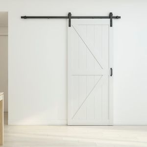 High Quality Knocked Down Design White Interior MDF Wooden Sliding Barn Doors Panels