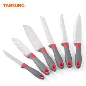 6 piece 3cr13 stainless steel kitchen knife set Chef knife