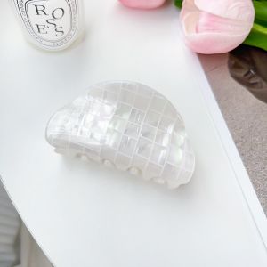 Wholesale Custom MOQ Fashion Classical Large Acrylic Acetate Marble Jumbo Rectangle Banana Hair Crab Claws Clips
