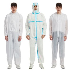 Hot sale pp non woven White protective worksuits coverall