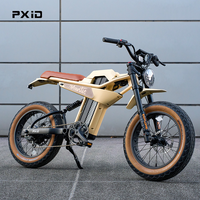 Wholesale PXID MANTIS P6 e cycle 20 inch fat tire electric bicycle 750w 1000w electric city snow bike