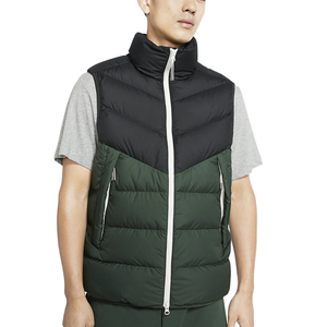 2024 Wholesale Custom Men's Winter Sleeveless Puffer Jackets Plus Size Canvas Fabric Padded Vests Casual Sports Warm Fur Unisex
