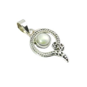 Handmade Natural 925 Silver Pearl Gemstone Pendant Fine Jewelry Pendants & Charms Wholesaler And Manufacturer