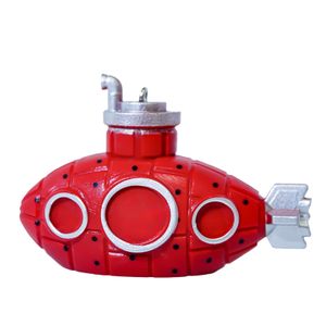 High-quality Ready to Ship colorful floating submarine mini resin submarine for fish tank decoration