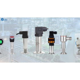 Food beverage and pharmaceutical applications - Sanitary gauge pressure sensors with digital displays and stainless steel seals