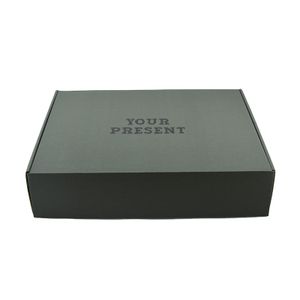 Matte Black Corrugated Cardboard packaging mailer postal shipping boxes small custom logo for Electronic 3C Products