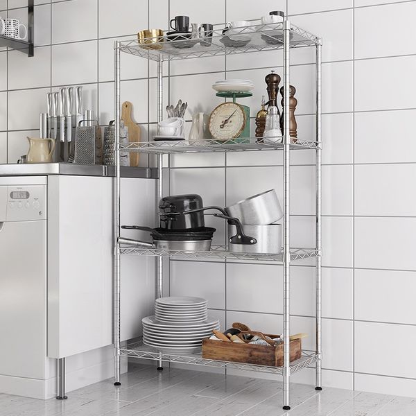 Custom Chrome Wire Shelving Heavy Duty Rack With 2000 LBS Load Capacity