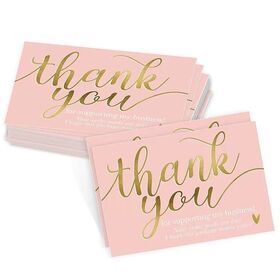 Custom Printing White Card Paper E-commerce Thank You Card for Small Business Art Paper Offset Printing Paper & Paperboard