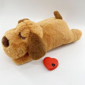Dog Heartbeat Toy for Anxiety Relief, Dog Soft Plush Toy Pet Calming Puppy Behavioral Training Aid Toy