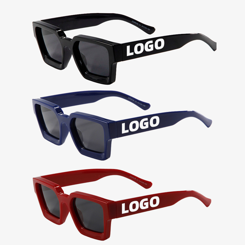 2025 Gafas De Sol Shades New Fashion Wholesale Men Women Designer Uv400 TR90 Custom Retro Square Thick Frame Sunglasses