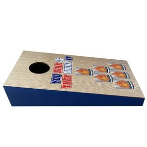 Wooden Portable Beanbag Toss Game Set 1 Hole Mini Sandbag Toss Game For Family