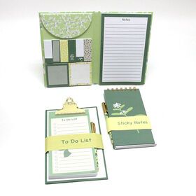 Stationery Set Includes Mini Clip Board To Do List Sticky Note Notes Pen For School Kids Girls Perfect For Gift Set