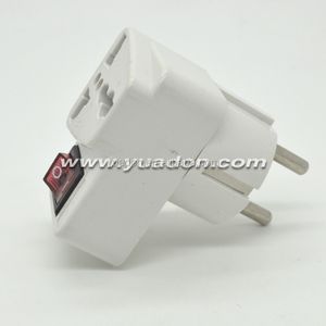 YUADON YDK-6 16 amp Electrical Switching socket Adapter 2 Pin Universal travel adapter plug