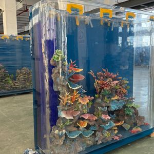 Perspex acrylic fish tanks curved dome very large fiberglass acrylic curve fish tank for sale