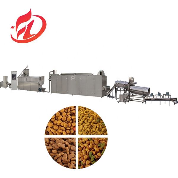 Full automatic thailand pet dog food extrusion pallet snacks machine to make dog biscuit