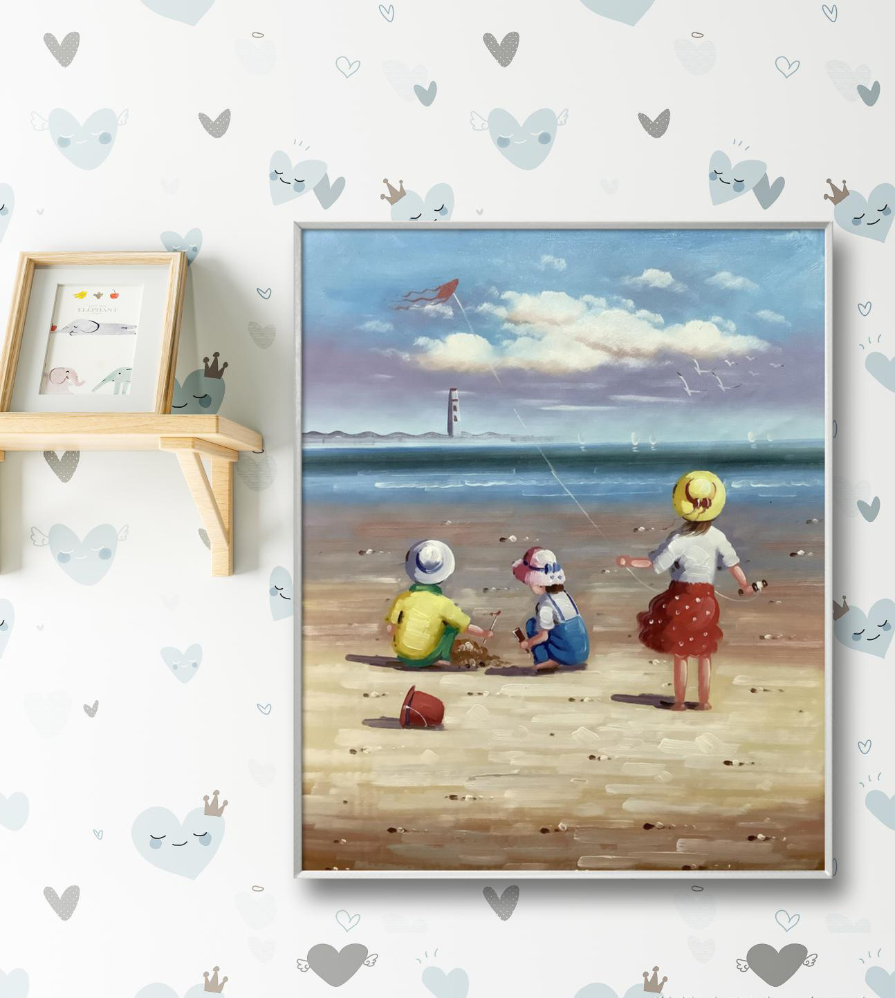 Custom Handmade High Quality Oil Painting Wall Decoration Scenery Made in China Children's room decoration Hand painting