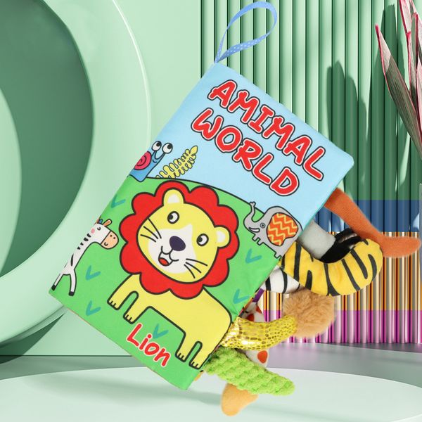 Manufacturers supply baby tail cloth book children ringing paper kids educational toys