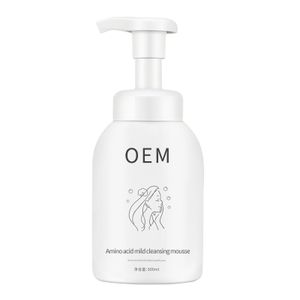 TEIENER OEM Private Label Deeply Cleaning Foam Face Amino Acid Cleanser Mousse Foaming Facial Wash Cleanser