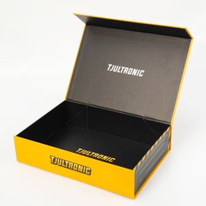 Custom Logo Rigid Cardboard Magnetic Gift Box Recyclable Closure Folding Packaging Box with Foam Inserts