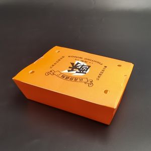 Kingwin 800ml 1000ml 1400ml 1500ml 2000ml Eco-friendly disposable square food paper box kraft packaging container
