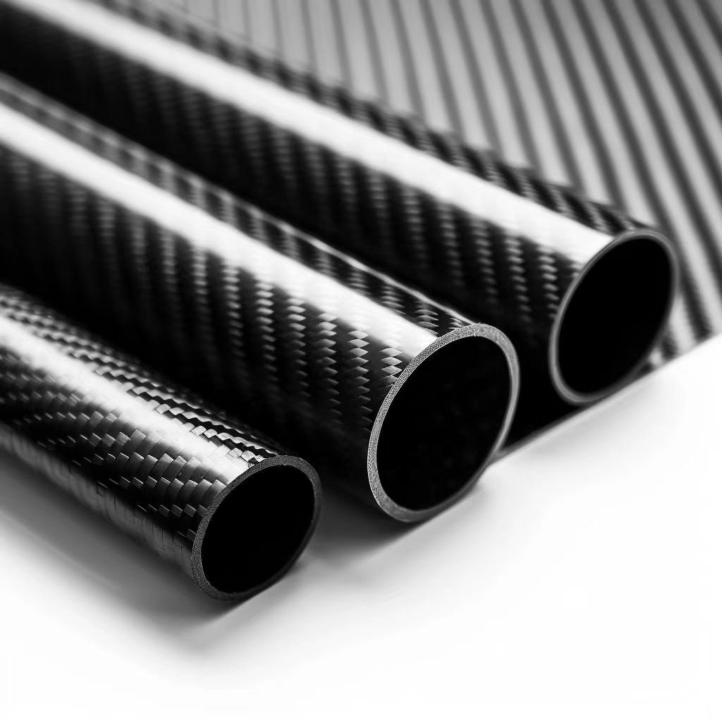 Hejian Ruifeng Composite Material Co., Ltd. Hot sale carbon fiber tube 1000mm tapered pipe tubing fibre black twill Matte 3k carbon tube