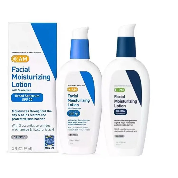 Quannan Markeasy E-Commerce Studio CeraVes AM Facial Moisturizing Lotion SPF 30 | Oil-Free Face Moisturizer with Sunscreen | Non-Comedogenic | 3 Ounce 89ml